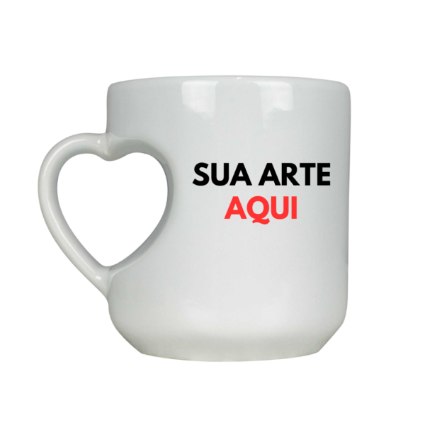 Caneca Branca Corpo Coração 325mL